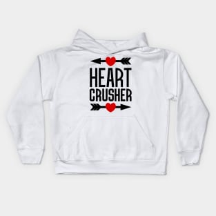 Heart Crusher Valentine's Day Gift Kids Hoodie